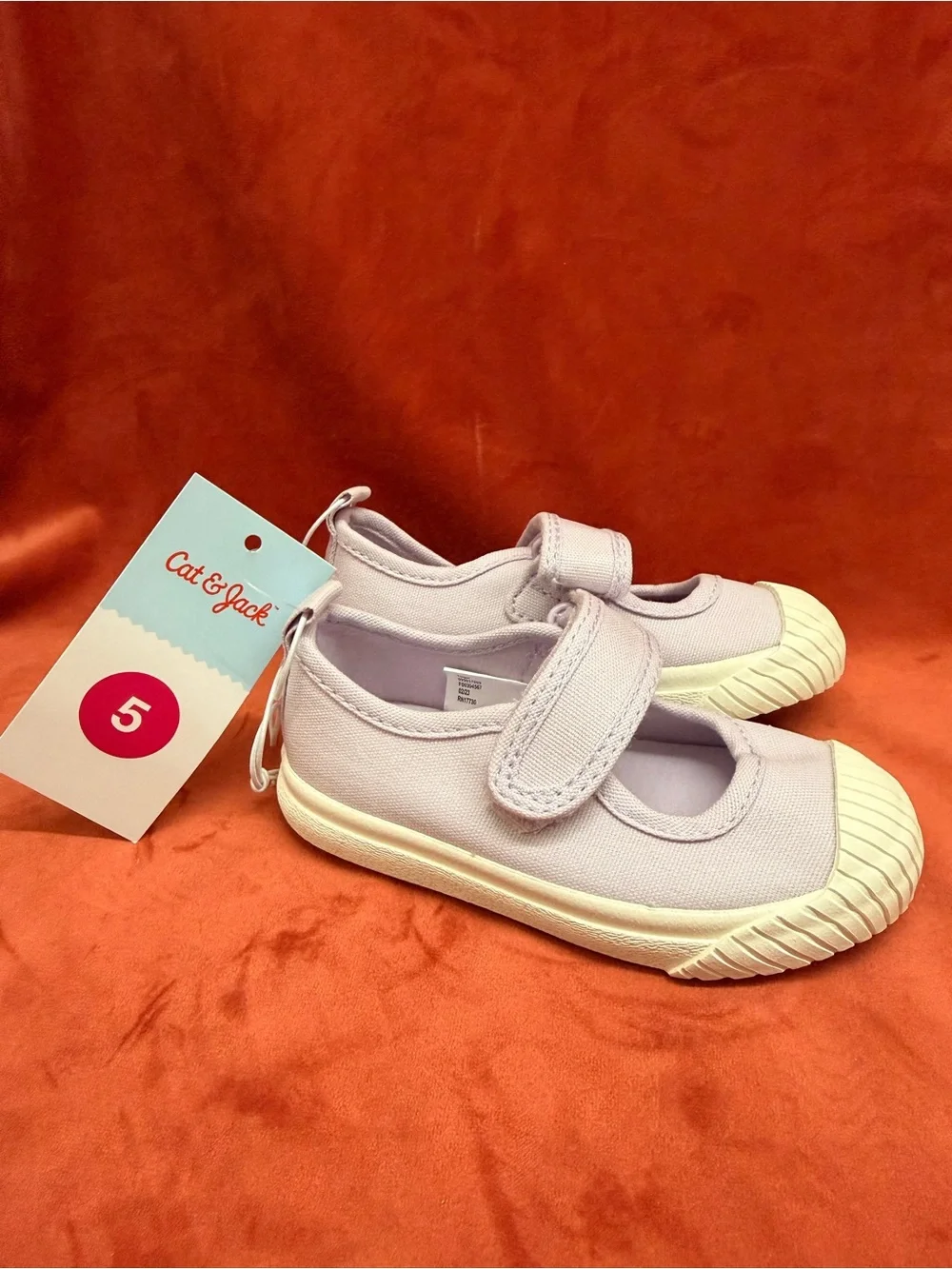 Cat & Jack Light Purple Mary Jane Canvas Sneakers